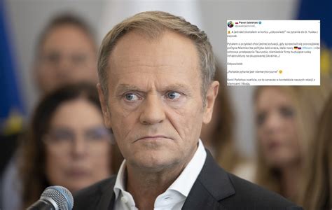 Tusk Odpowiada Na Pytanie Jab O Skiego Niemerytoryczne