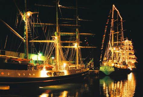 Free night sailing ships 2 Stock Photo - FreeImages.com