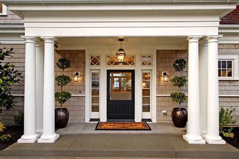 Extra Wide Front Door Porch Design Exterior Front Doors Traditional