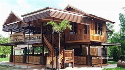 Denah Rumah Kayu Modern