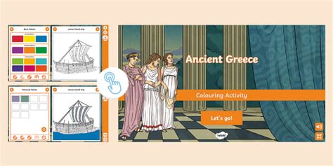 Ancient Greece Interactive Colouring Creat De Profesori