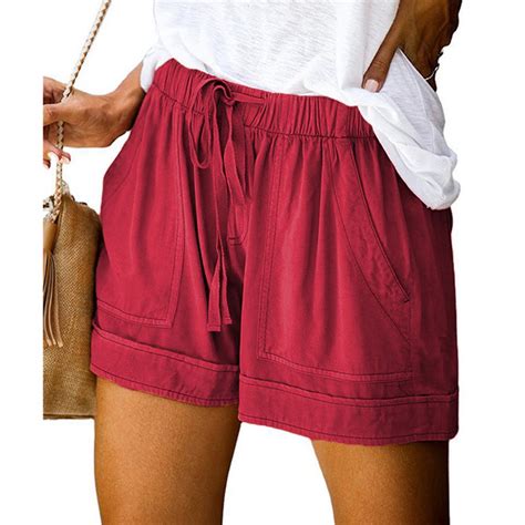 Aloohaidyvio No Boundaries Shorts Plus Sizewomens Plus Size Comfy Drawstring Elastic Waist