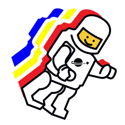 LEGO Astronaut Sticker Sticker Mania