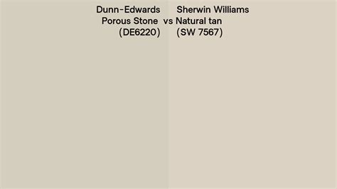 Dunn Edwards Porous Stone DE6220 Vs Sherwin Williams Natural Tan SW