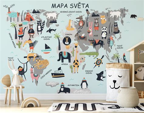 Tapeta Mapa Deti