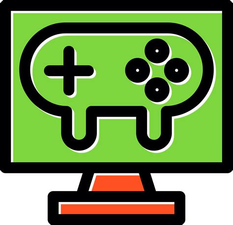 Gaming Pc Line Vector Icon Design 15345112 Vector Art At Vecteezy