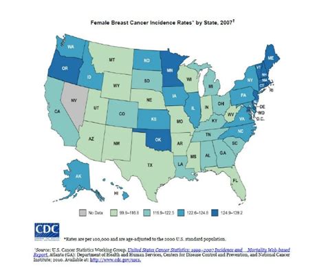 Gis Exchange Map Details Us Female Breast Cancer Incidence Rates By