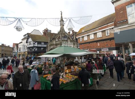 Salisbury Market Square Uk Markets Stall Stalls Holder Holders Food