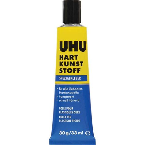 UHU Kunststoffkleber 46650 Hart Kunststoff 30g Spezialkleber Extra