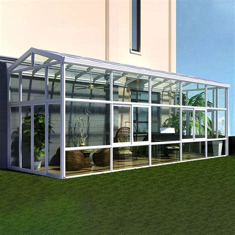 Latest Design Prefab Glass Garden House Balcony Sunroom Aluminum Extrusion Profile Folding House