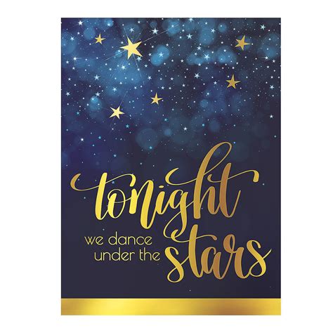 Dance Under The Stars Sign Prom Themes Starry