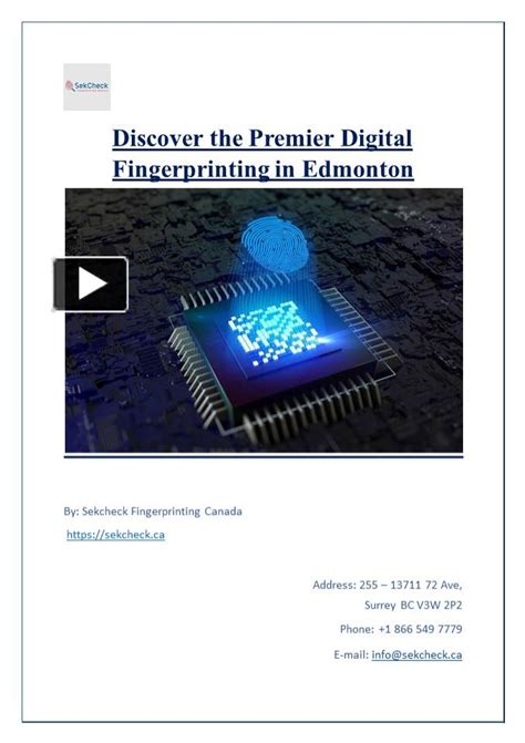 Ppt Discover The Premier Digital Fingerprinting In Edmonton Powerpoint Presentation Free To