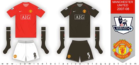 Manchester United 2007 08 Camiseta Clasica