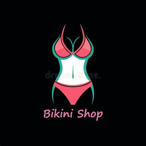 Stylish Bikini Logo Design Stock Illustration Illustration Of Drawing