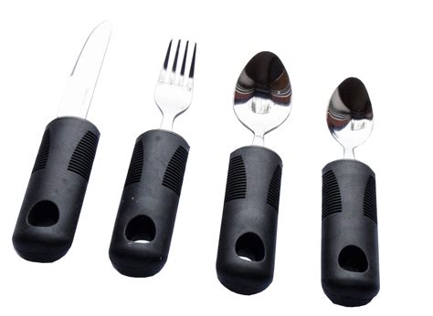 Cutlery Set Easy Grip Piece Chunky Handles Ideal Eating Aid For