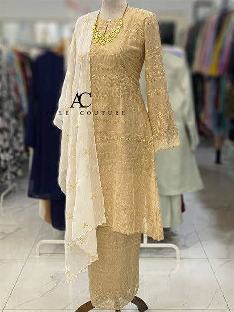 CAMELIA KURUNG SOFT ORGANZA NUDE Apple Couture
