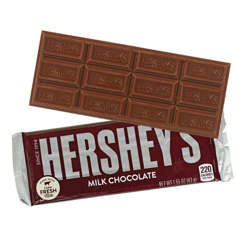 72 Pcs Hershey S Chocolate Bars 1 55oz Milk Chocolate Candy Bars In Bulk Oriental Trading