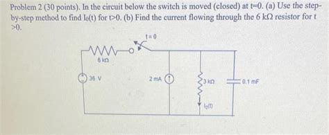 Solved Problem 2 30 Points In The Circuit Below The