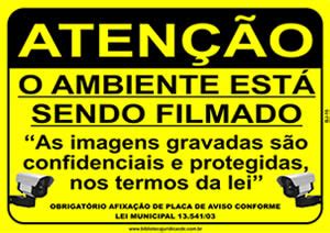 Ambiente Está Sendo Filmado