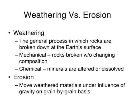 PPT - Weathering and Erosion PowerPoint Presentation, free download ...