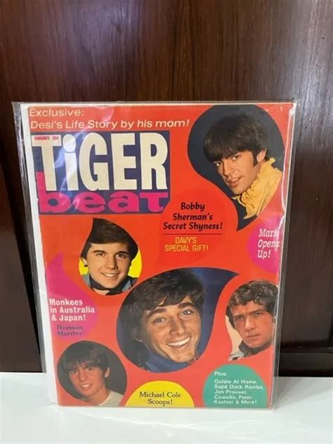 Vtg Tiger Beat Magazine January 1969 £3548 Picclick Uk