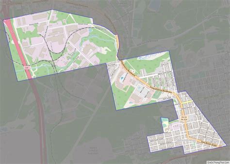 Map of West Hazleton borough