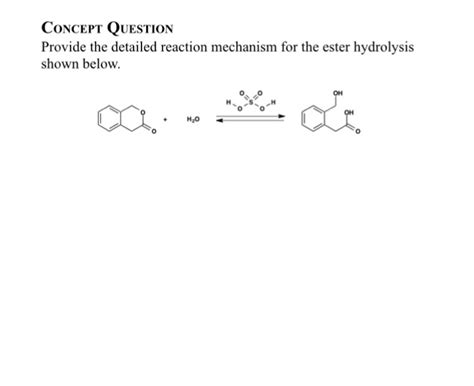 solved provide  detailed reaction mechanism   ester cheggcom