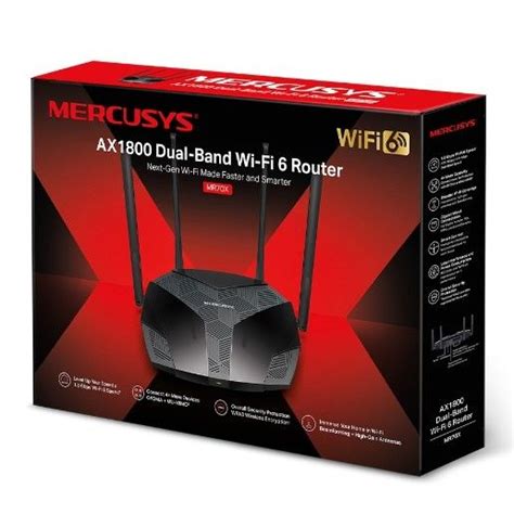 New Mercusys Mr70x Ax1800 Dual Band Wifi 6 Router Lazada Ph