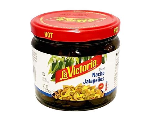 La Victoria Sliced Nacho Jalapeños Hot 12oz 340g