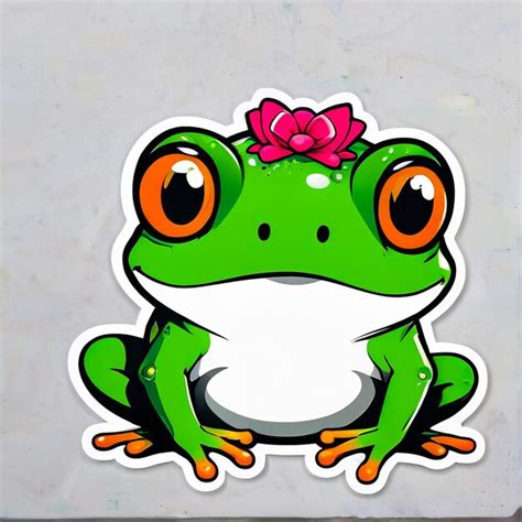 Adhesivos De Ranas Bonitas Dibujos Animados D Ranas De Dibujos