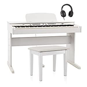 Dp Pianoforte Digitale Con Panca Di Gear Music Bianco Amazon It