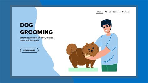 Dog Grooming Vector 21752373 Vector Art At Vecteezy