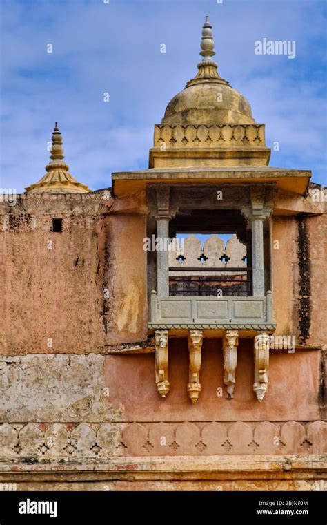 Palace Of Raja Man Singh In The Amer Fort In Jaipur Rajasthan India