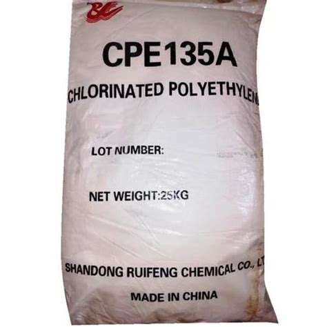 Powder 25 Kg CPE 135A Chlorinated Polyethylene For Industrial Use