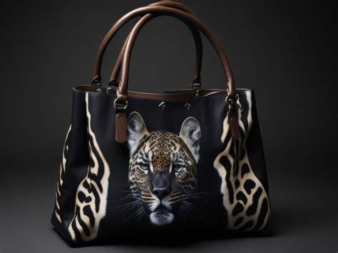 Premium AI Image Leopard Print Bag