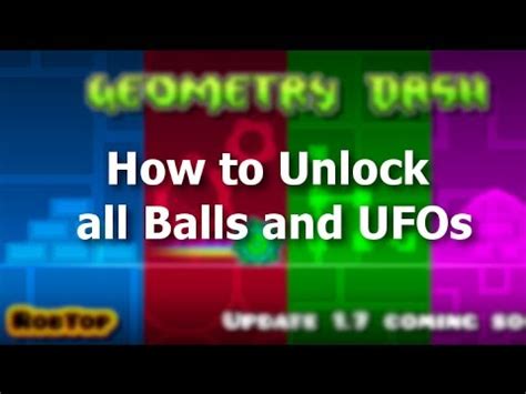 Geometry Dash ALL BALLS AND UFOS How To Unlock YouTube