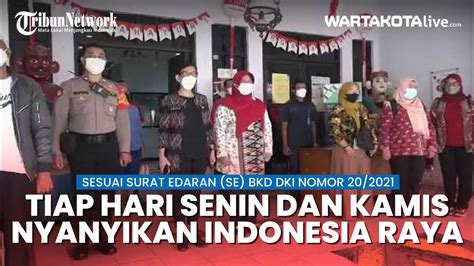 Setiap Hari Senin Dan Kamis Kantor Camat Kramat Jati Nyanyikan Lagu