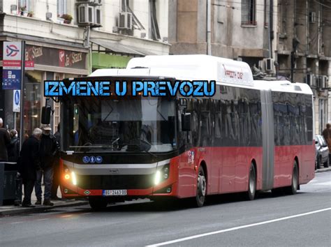 Hitni Radovi Izmene Na Linijama Gradskog Prevoza U Beogradu