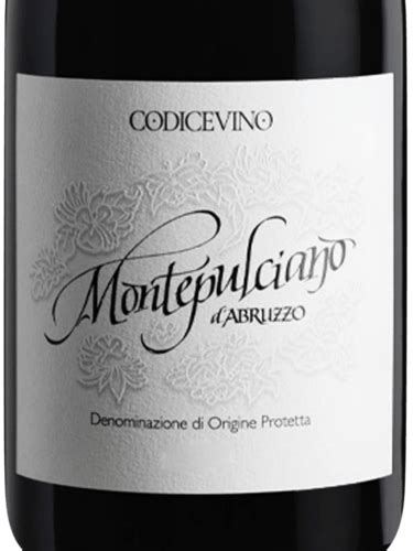 Codice Vino Montepulciano D Abruzzo Vivino US