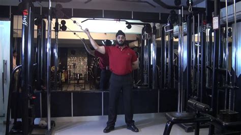 BICEPS Standing High Pulley Cable Curls With Loop Handle YouTube