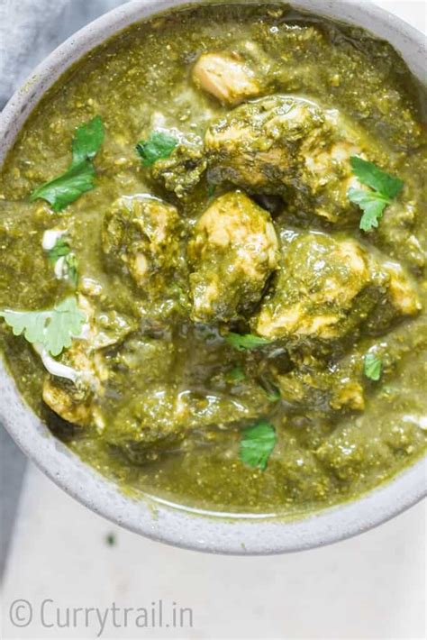 Instant Pot Chicken Saag Chicken Spinach Curry Currytrail