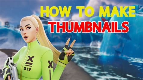 How To Make Fortnite Thumbnails Free Easy Youtube