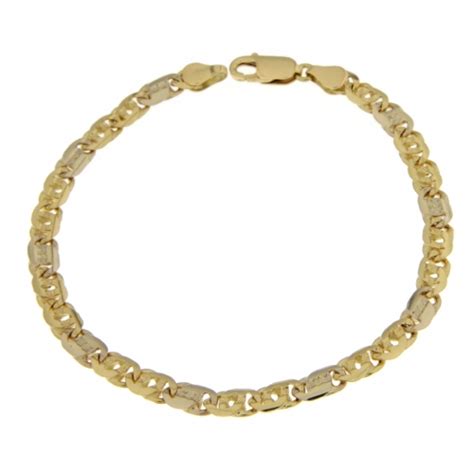 Bracciale Uomo Oro Giallo Bianco Gl Gioiellerialucchese It