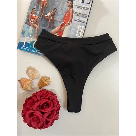 Calcinha De Biquini Cintura Alta Hot Pants Shopee Brasil