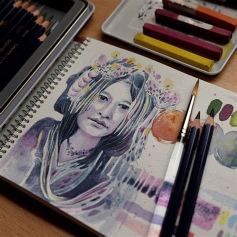 Vibrant Artistic Sketchbook