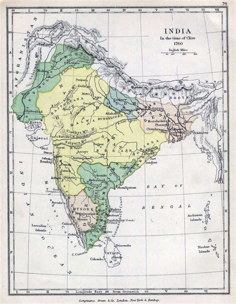 India map 1760 - Maps of India