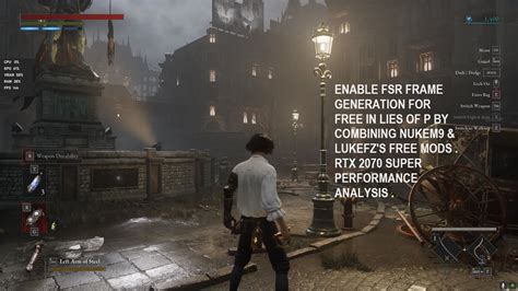 FREE FSR Frame Generation Setup In Lies Of P For All RTX GPUs Nukem9