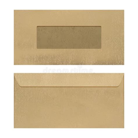 Manila Craft Folder With Cut Tab Isolated On White Stock Vector