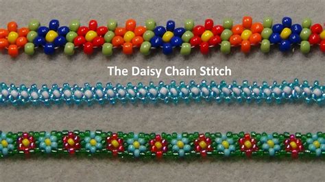 Seed Bead Daisy Chain Pattern Interiorpaintingchapelhillnc