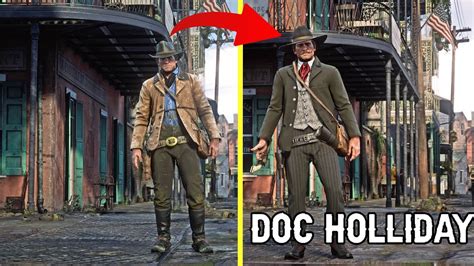 How To Make Doc Holliday Outfit In Rdr2 Story Mode Youtube